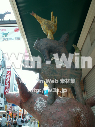 元住吉　ブレーメン通り商店街の写真素材 W-007832