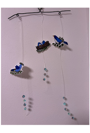 青い小鳥モビール D-006574 のその他