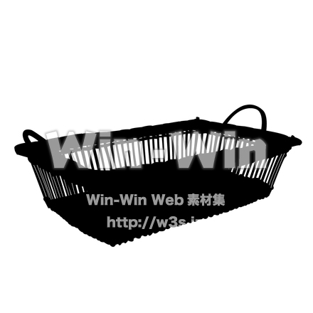 バスケットのシルエット素材 W-006071