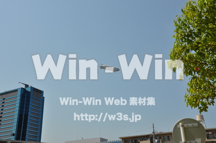 飛行船の写真素材 W-009403