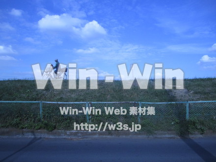 多摩川-二ヶ領堰②の写真素材 W-008960