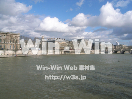 フランスの川の写真素材 W-008236