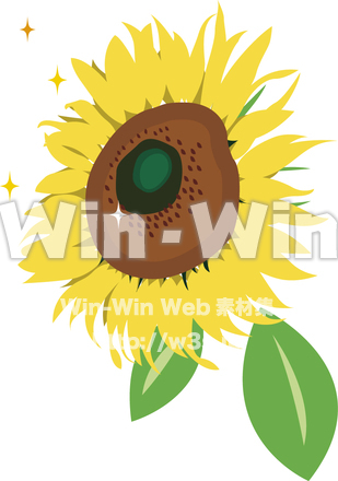 ひまわりのCG・イラスト素材 W-009890