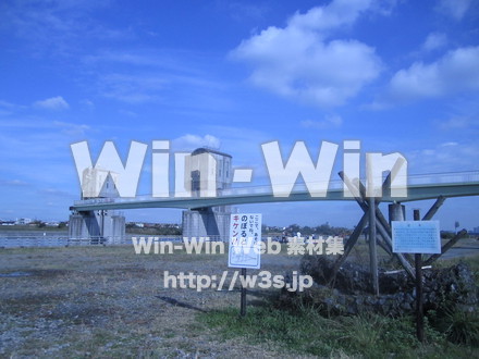 多摩川-二ヶ領堰⑰の写真素材 W-009000