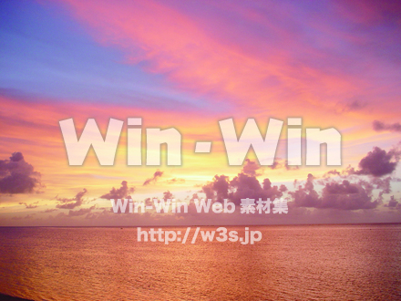 夕焼けの写真素材 W-009983