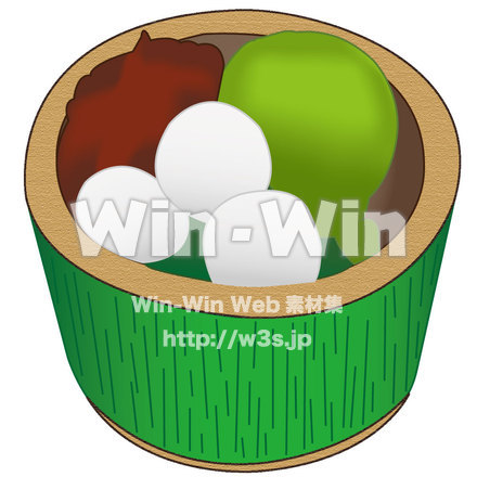 あんみつのCG・イラスト素材 W-009505