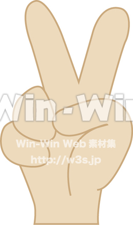 ピースのCG・イラスト素材 W-009546