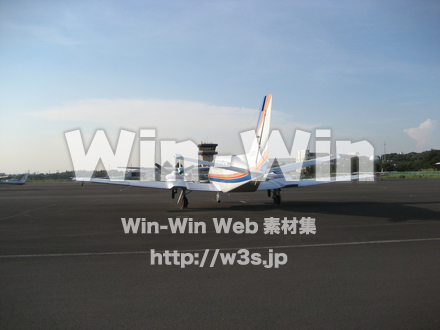 飛行機の写真素材 W-009395