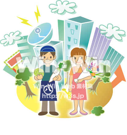 地域の人々のCG・イラスト素材 W-009208