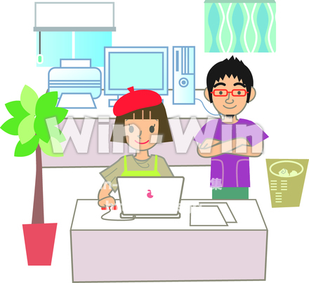 クリエイターの職場のCG・イラスト素材 W-009209