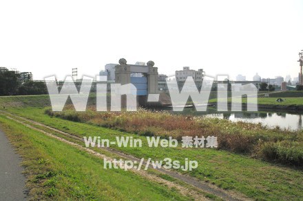 川崎河港水門の写真素材 W-008623