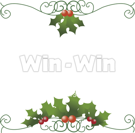 クリスマスコーナーのCG・イラスト素材 W-009555