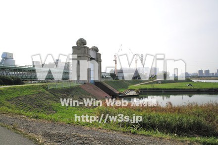 川崎河港水門の写真素材 W-008627