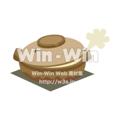 土鍋のCG・イラスト素材 W-009875