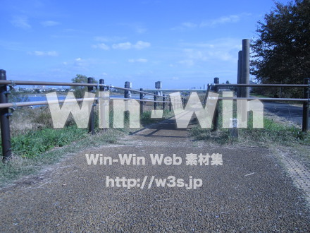 多摩川-二ヶ領堰③の写真素材 W-008972