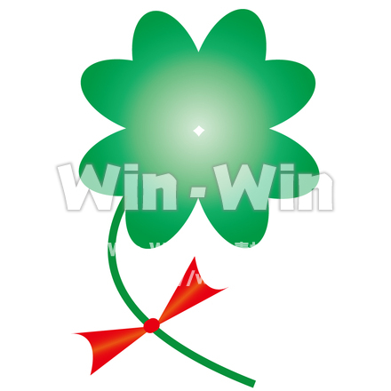 四葉のクローバー　２のCG・イラスト素材 W-008352