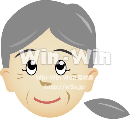 おばあさんのCG・イラスト素材 W-009705