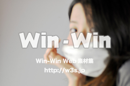 風邪・花粉・頭痛の写真素材 W-008384