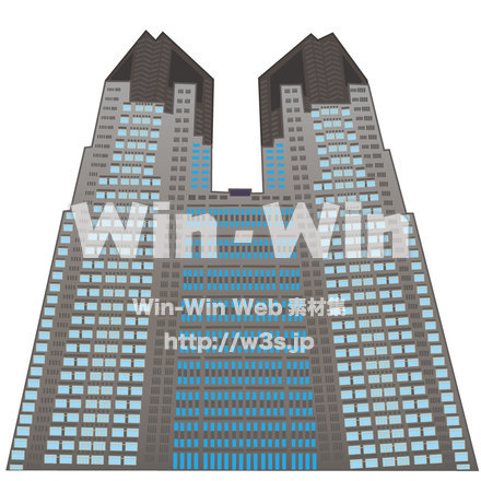 都庁のCG・イラスト素材 W-009507