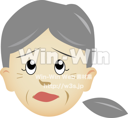 おばあさんのCG・イラスト素材 W-009704