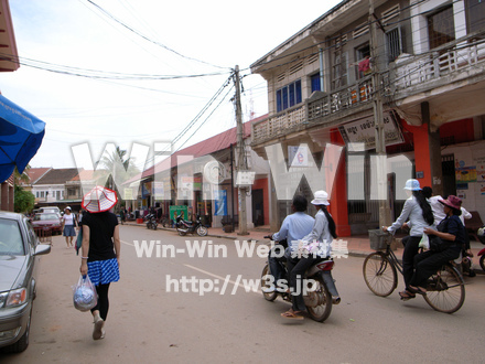 カンボジアの町並みの写真素材 W-009053
