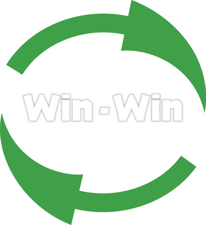 リサイクル矢印のシルエット素材 W-009574