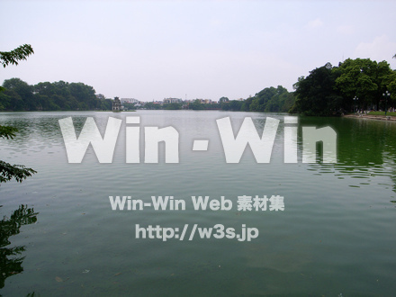 カンボジアの川の写真素材 W-008239