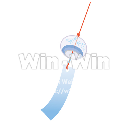 風鈴のCG・イラスト素材 W-009877