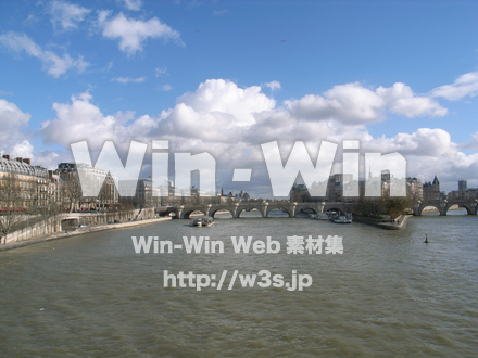 フランスの川の写真素材 W-008237