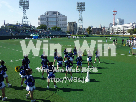 川崎球場　チアガールの写真素材 W-009732