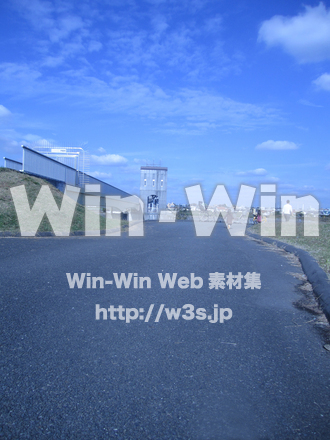 多摩川-二ヶ領堰⑥の写真素材 W-008982