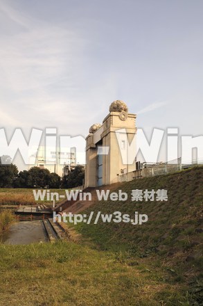 川崎河港水門の写真素材 W-008750