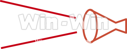 メガホンのCG・イラスト素材 W-009549