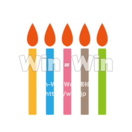 ろうそくのCG・イラスト素材 W-009763