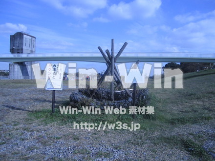 多摩川-二ヶ領堰⑱の写真素材 W-009001