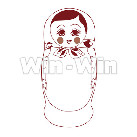 マトリョーシカのCG・イラスト素材 W-010342