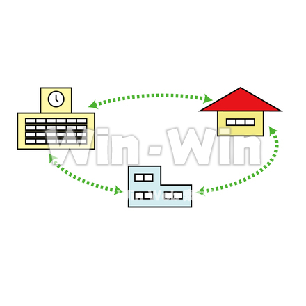 家、学校、塾、のCG・イラスト素材 W-011473