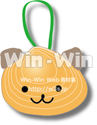 貝のアクセサリーのCG・イラスト素材 W-010092