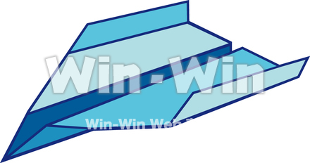 紙ひこうきのCG・イラスト素材 W-010079