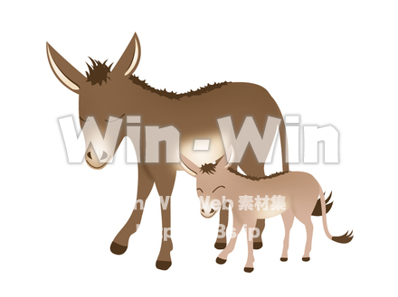 ロバのCG・イラスト素材 W-010390