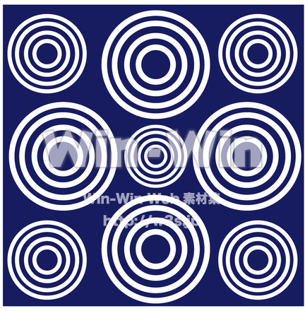 水玉和柄のCG・イラスト素材 W-010624