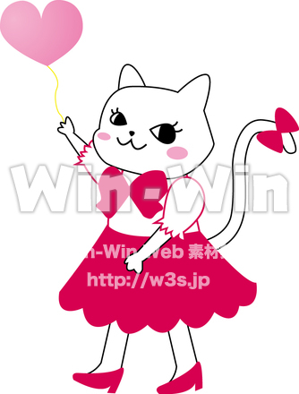 ねこのCG・イラスト素材 W-011543
