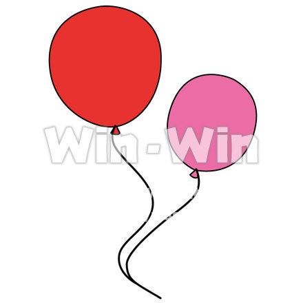 風船のCG・イラスト素材 W-010874