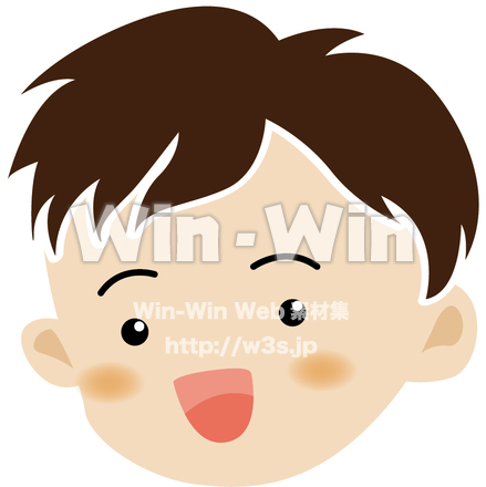 歌う子供のCG・イラスト素材 W-010087