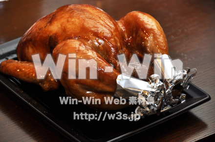 チキンの丸焼きの写真素材 W-011031