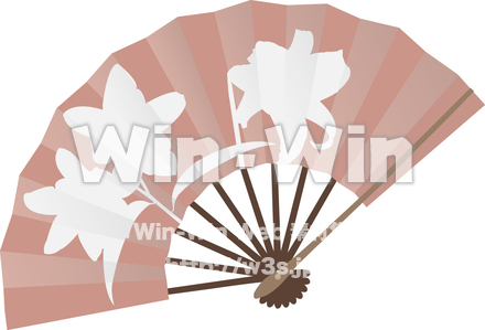 扇子のCG・イラスト素材 W-010332