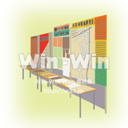 パネル展示のCG・イラスト素材 W-010037