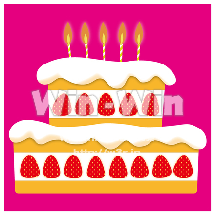 ケーキのCG・イラスト素材 W-010279