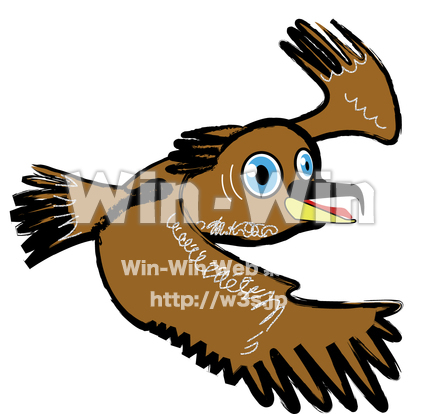 トビのCG・イラスト素材 W-011534