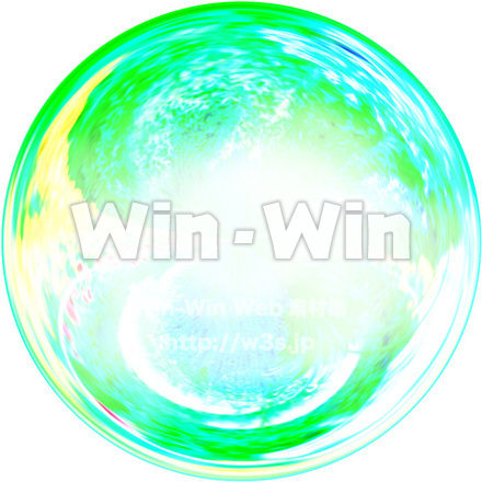 しゃぼん玉のCG・イラスト素材 W-010272